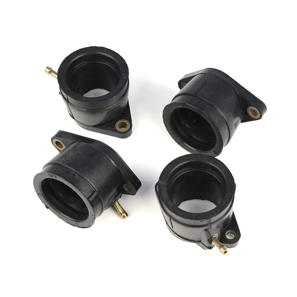 4Pcs Carburetor Intake Manifold Boot Joint for YAMAHA YZF600R 1995-2007, Replace 4JH-13586-02-00 4JH-13596-02-00
