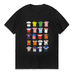 A Collection of Cycling Jerseys Graphic Tshirts Fashion Men Short Sleeve Old Bike Bicycles Sport Casual Tops Hip Hop Boy Shirt