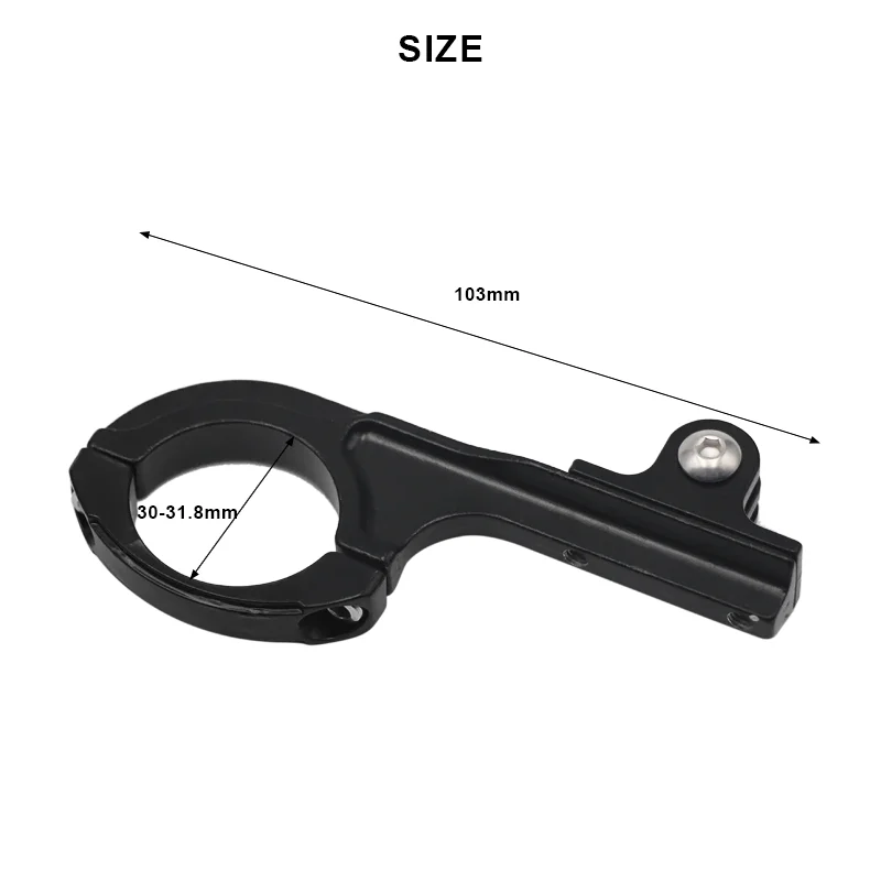 دراجة الألومنيوم المقود بار محول جبل ل Gopro بطل 5/4/3 كاميرا تمديد قوس ضوء مصباح دراجة المقود بار المشبك