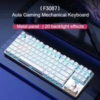 AULA F3087 Pro Mechanical Keyboard Backlight Wired Custom  Full Key No Punch for PC Laptop Office E-Sport Gaming Keyboard