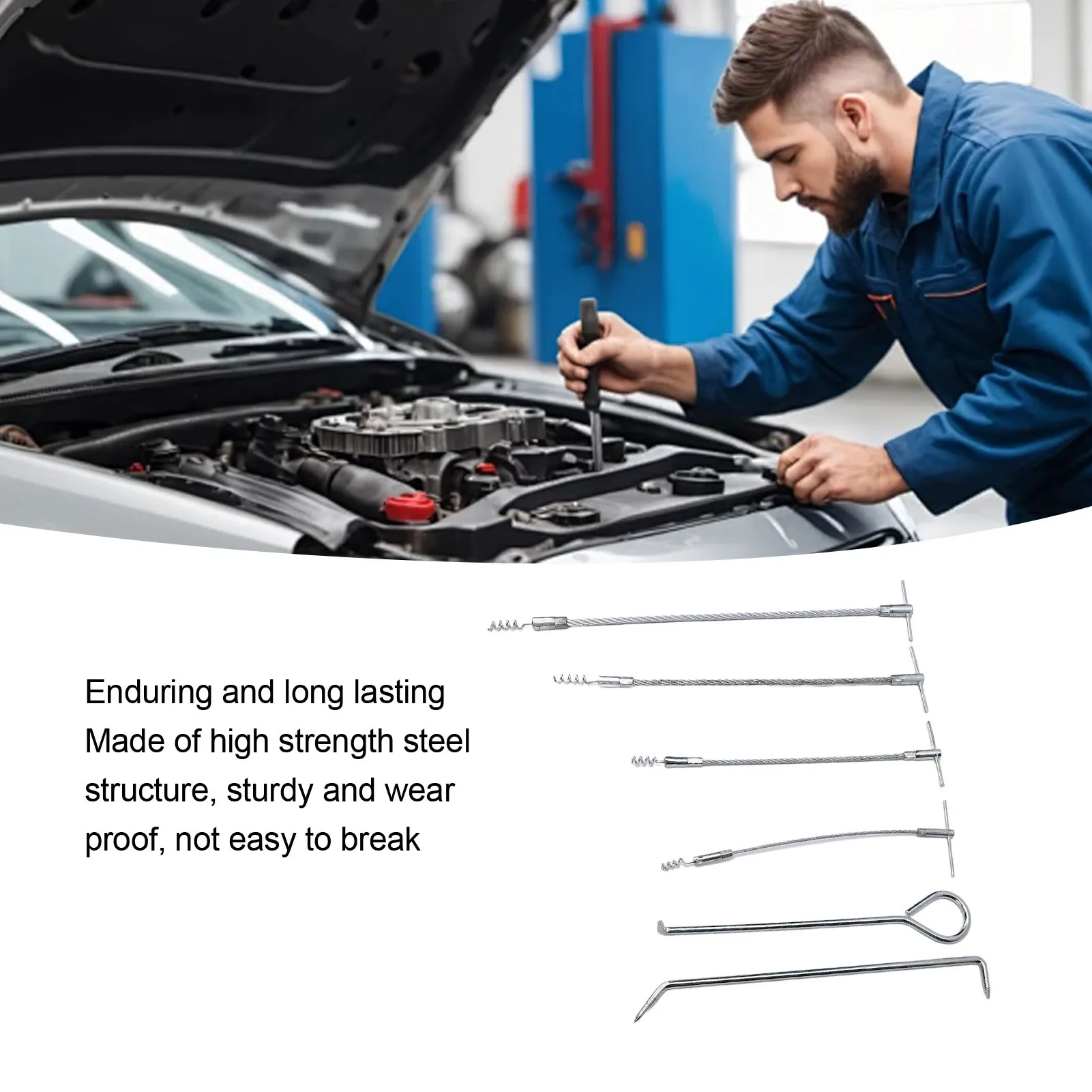 Flexible Packing Hook Extractor Metal Steel Forcing Hook Sealing Filler Extractor IMPA612004 Flexible Packing Hook Extractor