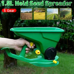 1.5L Energy Saving Portable Spreader Gardening Seed Spreader Fertilizer Applicator for Gardens Lawns Small Farms