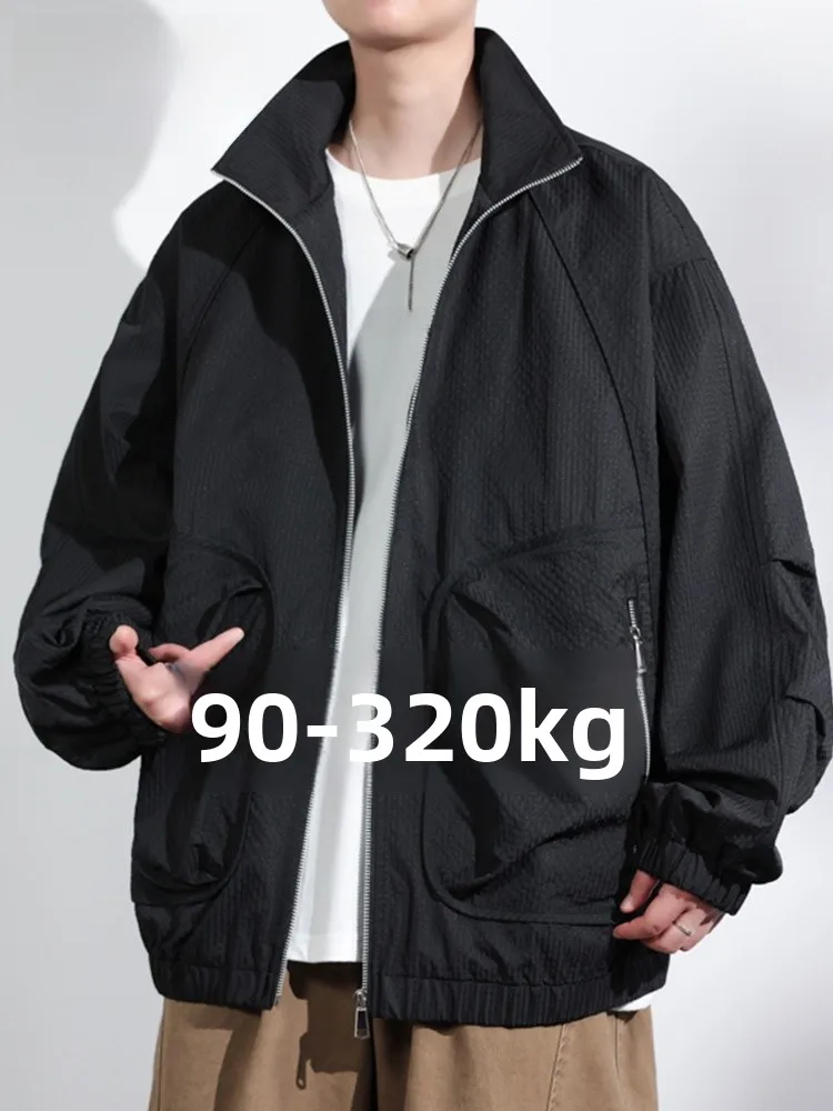 

Mo Cha Trendy Workwear Jaet Men's Spring Autumn Loose Versatile Casual Simple Outerwear Top Youth Faion Polyester Fiber