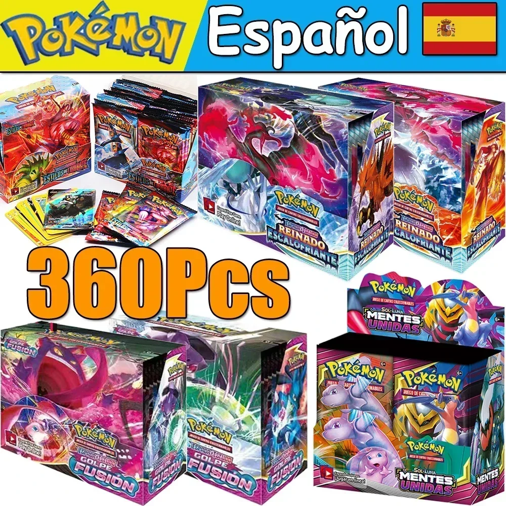 Hot Spanish Pokemoned Cards English French CROWN ZENITH SILVER TEMPEST Lost Origin Brilliant Stars Carte Pokémon Collection Toys