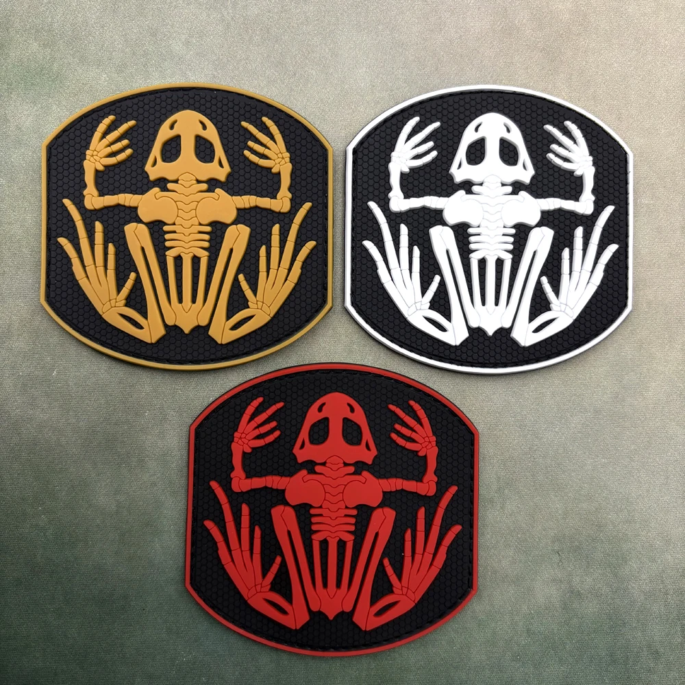 

Нашивка из ПВХ с черепом и лягушкой, тактический жилет/слинг, значок, наклейка, нашивка из ПВХ с фиксированной подложкой на крючке, нашивка для рюкзака, нашивка для одежды, мягкая резина