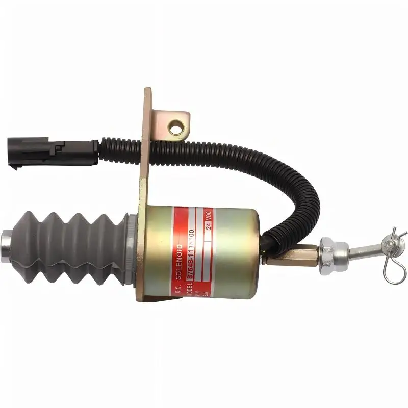 Good For XGMA for Xiamen Loader Engine Stop Solenoid Valve 1756-3799 B7648-1115100 Flameout Shutdown Part Iron