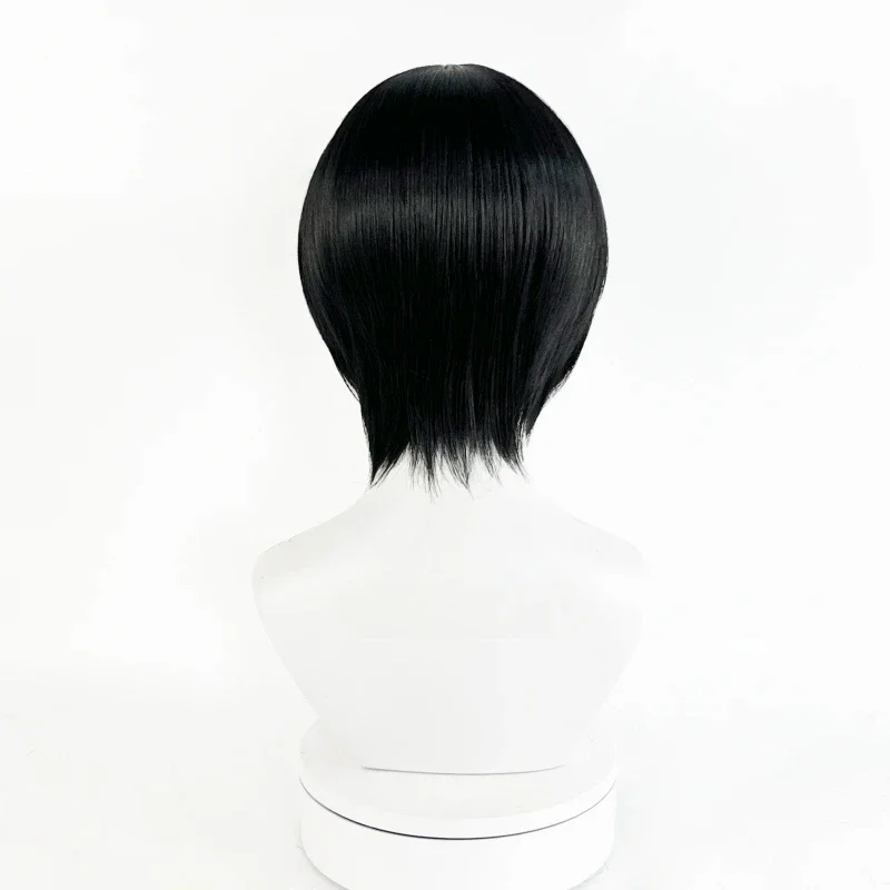 Anime Mikasa Ackerman Cosplay Wig Adult Unisex Black Heat Resistant Synthetic Hair Halloween Party Wigs Props Accessories image 6