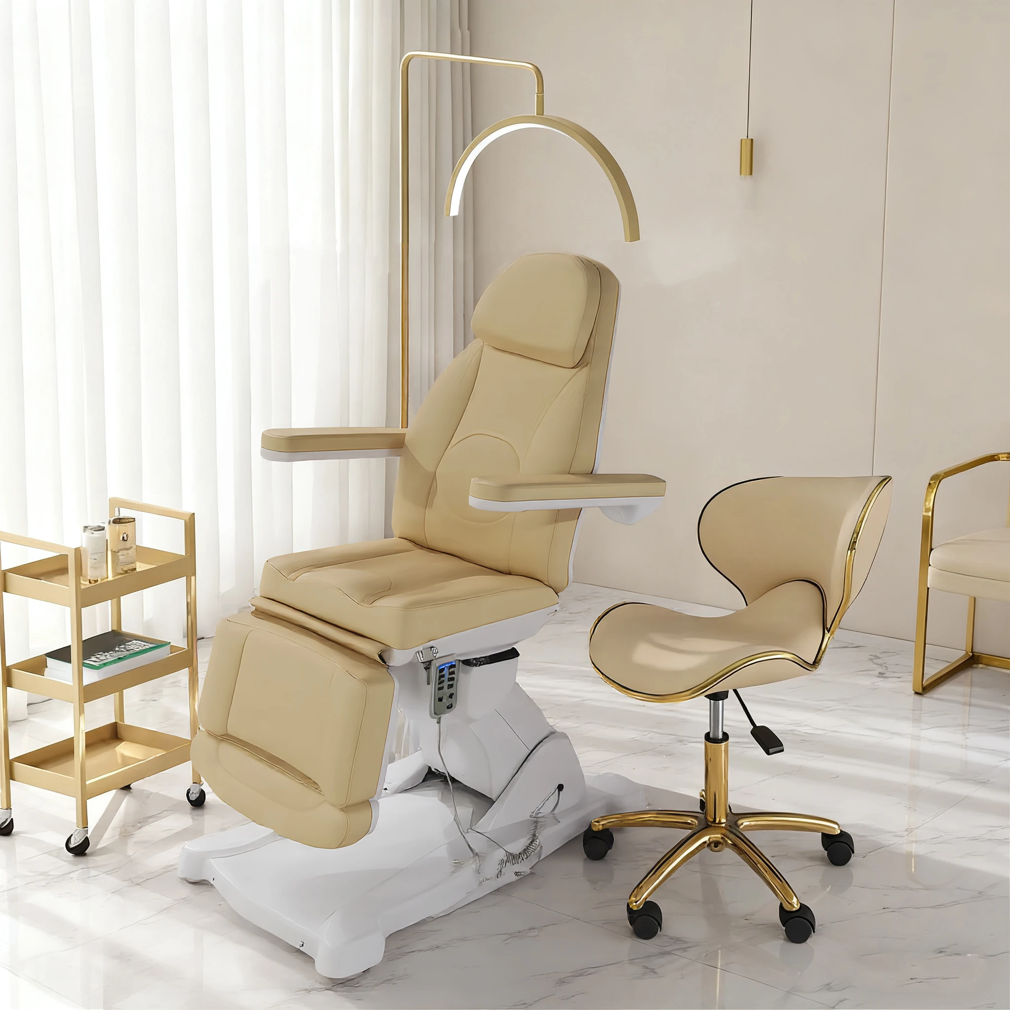 Spa Bed Facial Bed Rotatable  Multifunction Salon Furniture Electric Massage Table Spa Facial Beauty Massage Bed