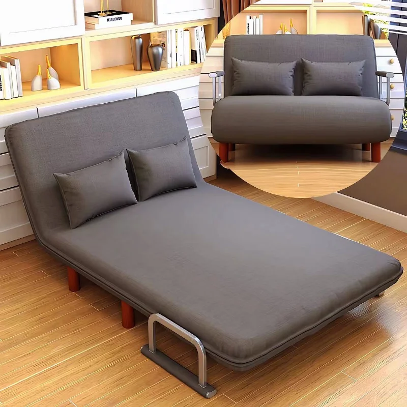 New Foldable Sofa Bed, Multifunctional Sofa, Internet Celebrity Living Room Double Push and Retractable Sofa Convertible Bed