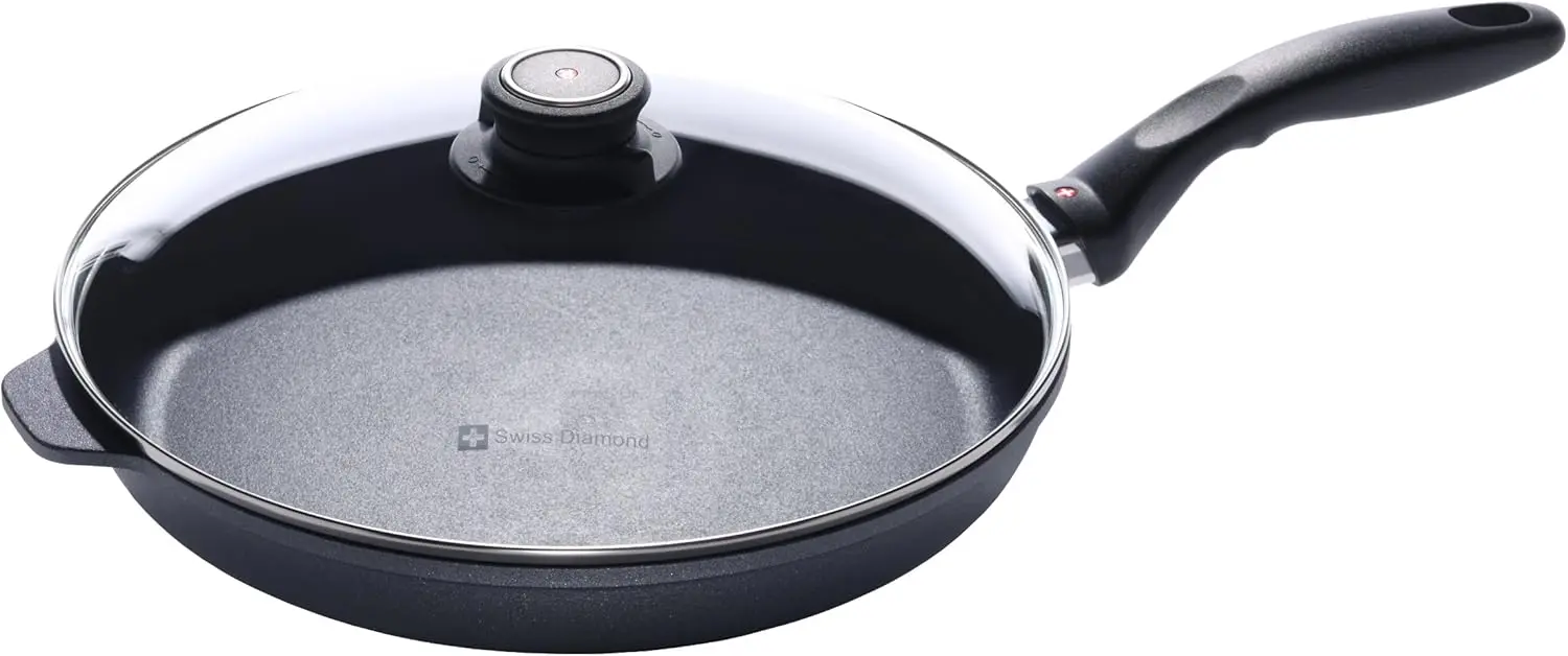 

Cast Aluminum Fry Pan with Lid, Oven and Dishwasher Safe