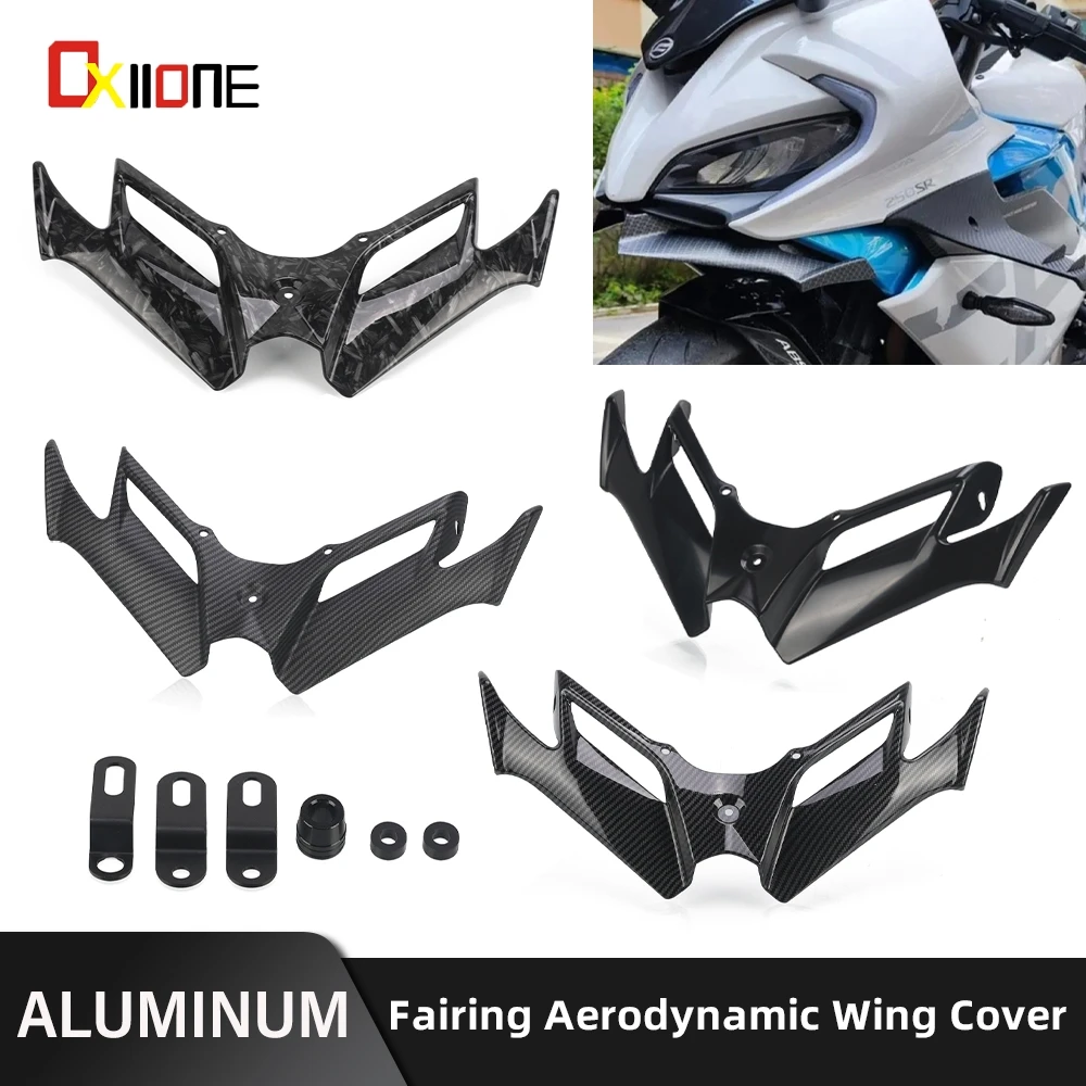 

2023 2024 Motorcycle ABS Front Fairing Aerodynamic Winglet Cover Fixed Wind Wing For CFMOTO 450SS 450SR SS 450 SR Accessories