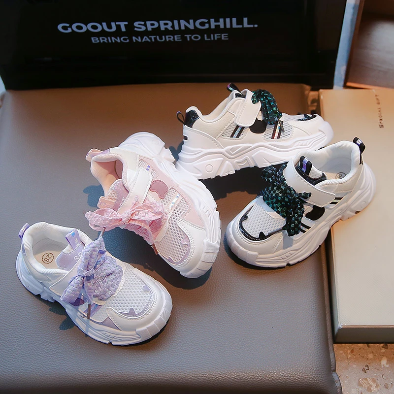 

2025 г., детская спортивная обувь с низким берцем, противоскользящая дышащая обувь с мягкой подошвой, модная стильная весенне-осенняя новая обувь