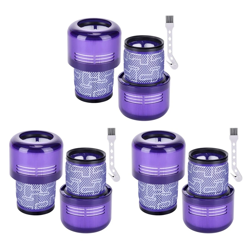 6Pack Filters For Dyson V11 V15 SV14 SV22 Washable Replacement Filter Replacement Parts DY-970013-02 & 97001302