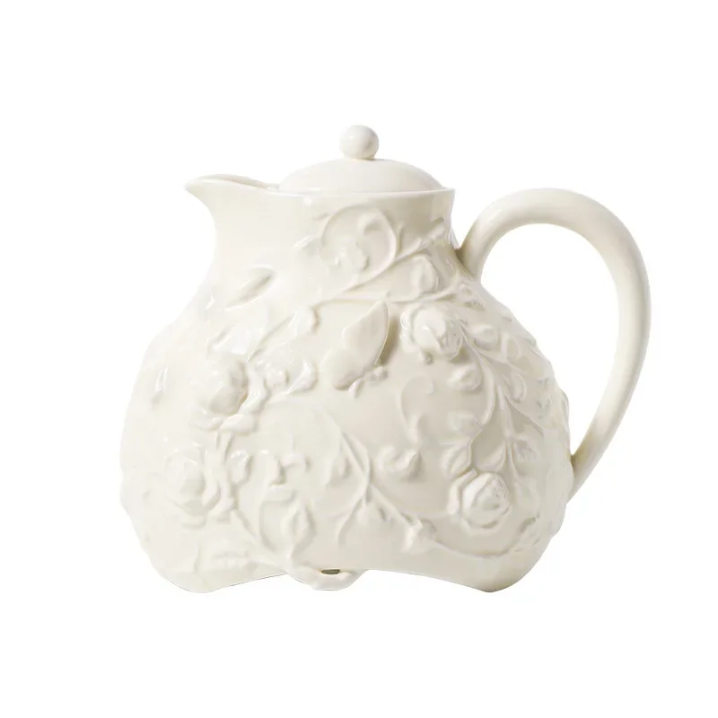 European relief coffee cup saucer high value French tea set household afternoon tea retro teapot court style cup