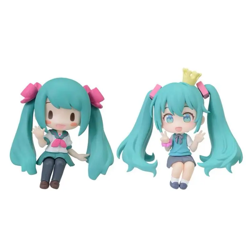 New Anime HATSUNE MIKU Figure Miku Figure Q Doll Pvc Cute Statue Collection Model Decoration Toy Birthday Gift