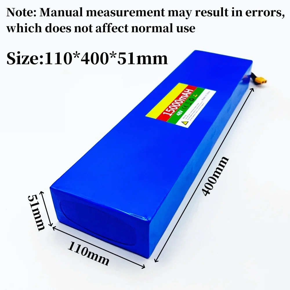 13S4P 48V 15000mAh 18650,Lithium-Ion Battery Pack Suitable for KUGOO M4/ Max Electric Scooters with BMS+54.6V 2A Charger