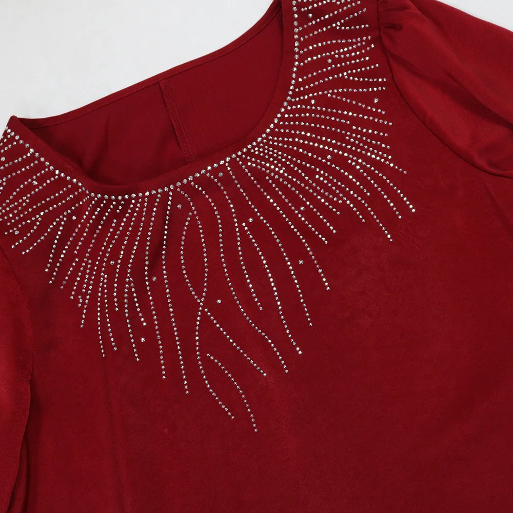 Robe de soirée de luxe pour femmes, tenue longue en diamant de dubaï avec ceinture, pour Ramadan, élégante, musulmane, Eid, caftan marocain