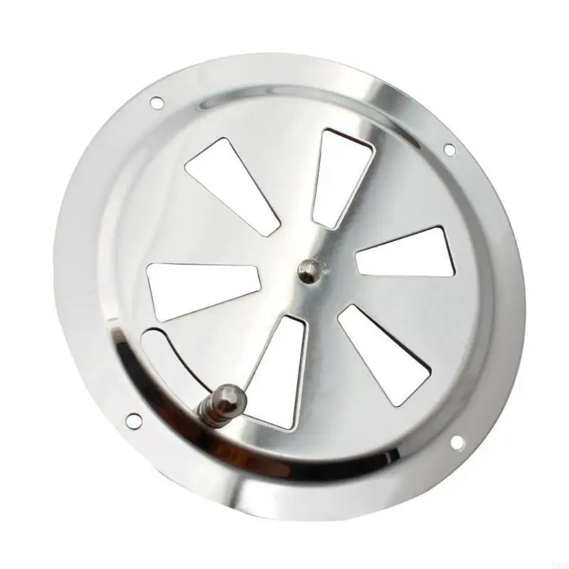 Cabin Ventilation Plate Stainless Steel Round Air Vent Gill Plate with Side Knob