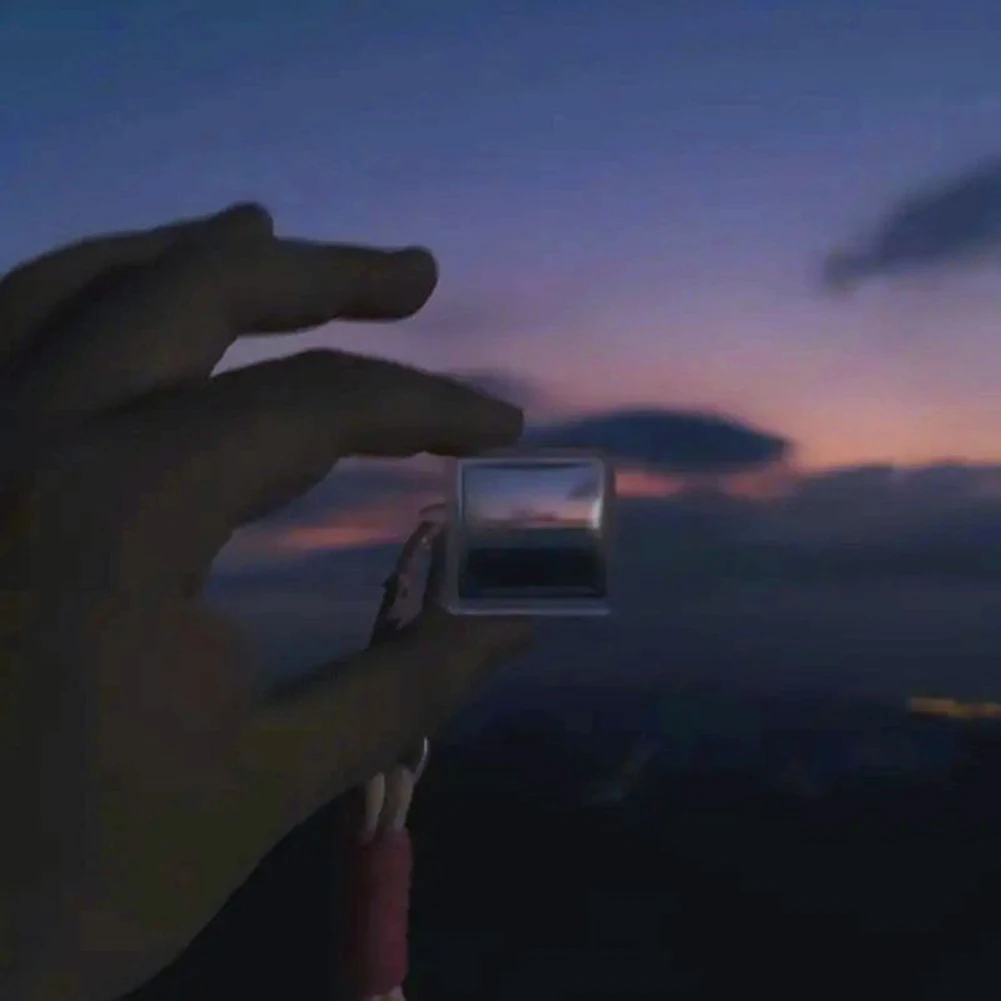 سلسلة مفاتيح بكسل مرآة زجاجية شفافة بكريستال Pixel-View سلسلة مفاتيح فريدة من نوعها قابلة للجمع لحقيبة الظهر مع المفاتيح #4