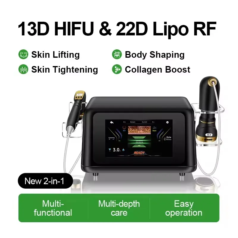 22D MAX HIFU Beauty Equipment Latest Model Facial Tightening Slimming Fat Reduction Professional Skin Care Machine