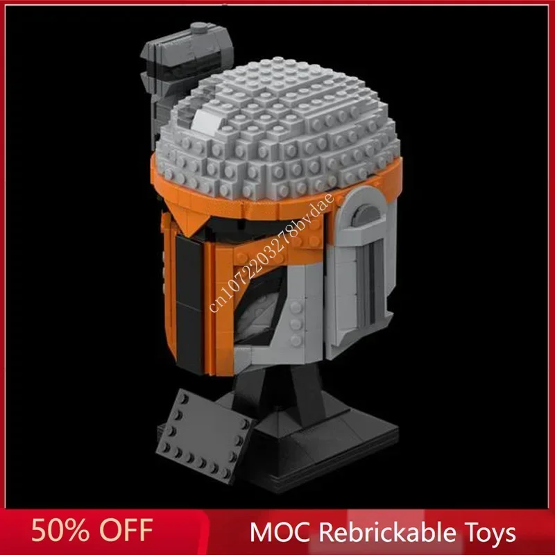 697pcs-star-plan-moc-helmet-mandalorian-woman-moc-space-battle-model-building-block-architecture-education-assembly-model-toy
