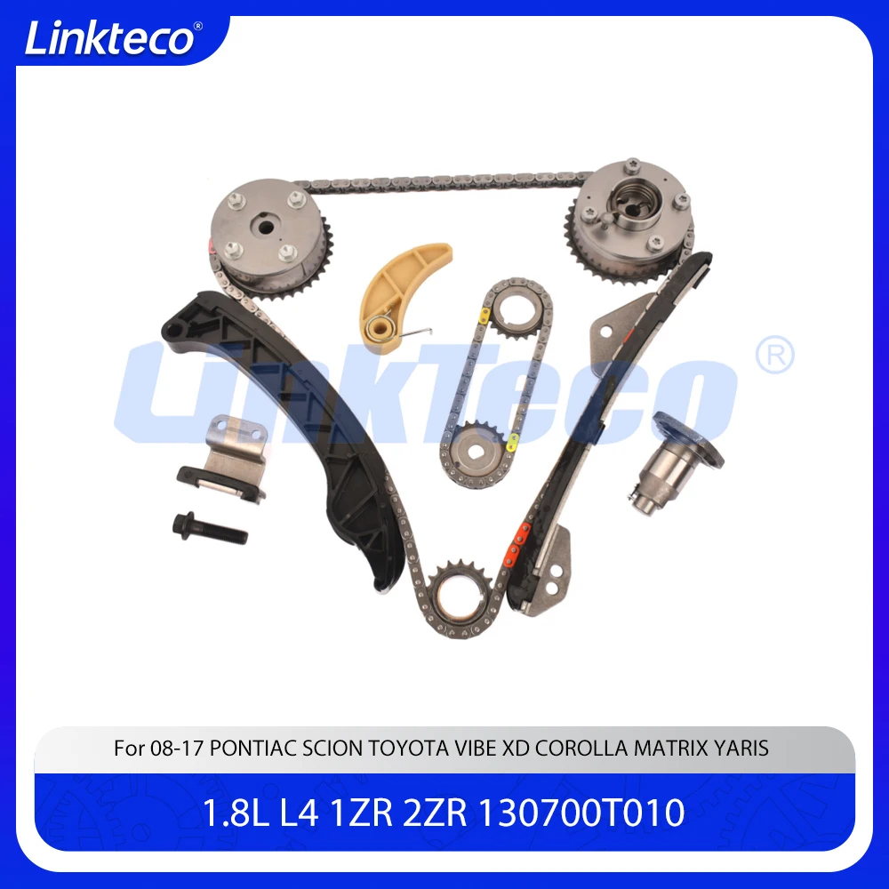 Engine part Timing chain kit Fit 1.8 L T L4 1ZR 2ZR For 08-17 1.8L PONTIAC SCION TOYOTA VIBE XD COROLLA MATRIX YARIS 130700T010