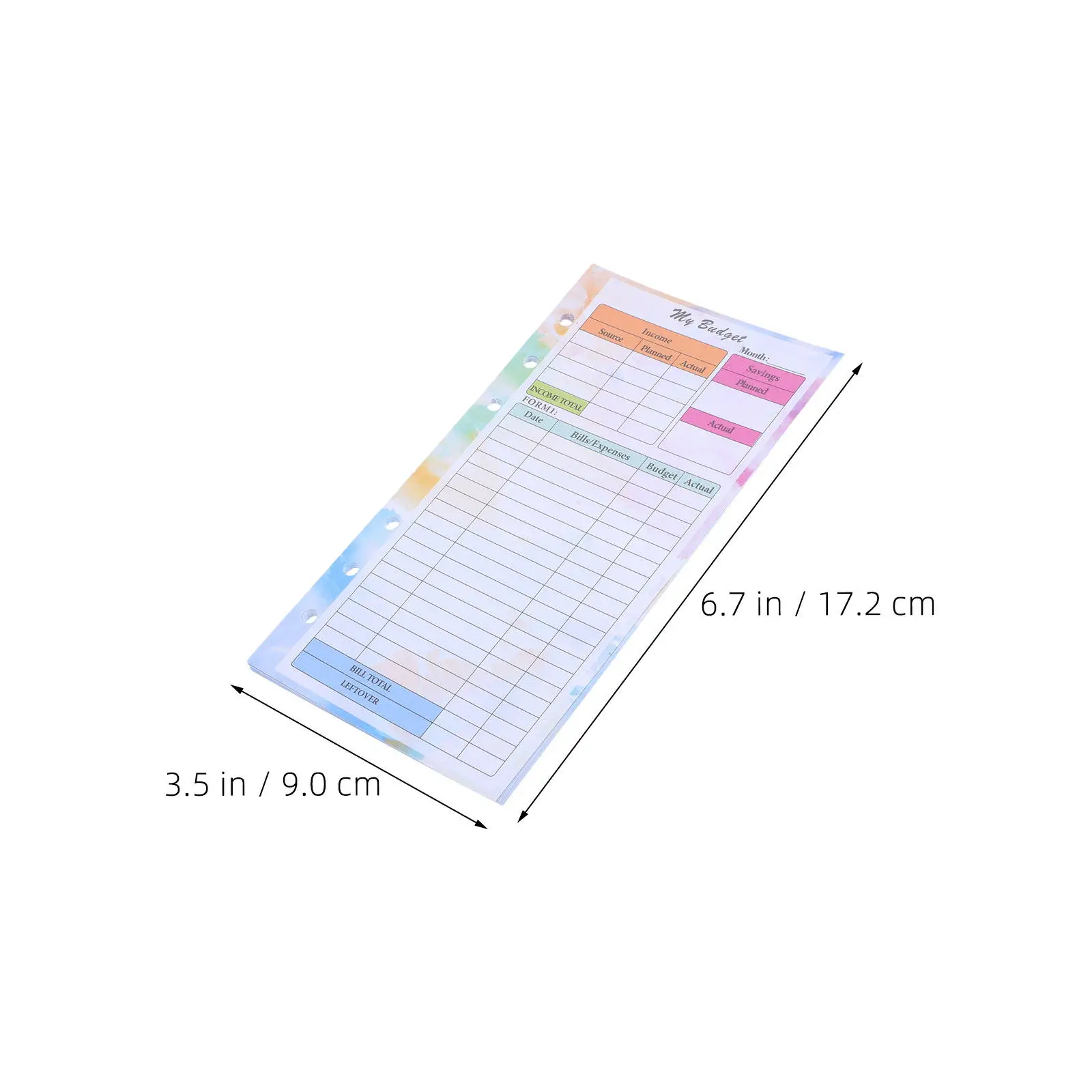 28Sheets A6 Planner Refillable Paper Binder Refills Budget Expense Tracker Inserts Travel Finance Organizer Personal Weekly view 4