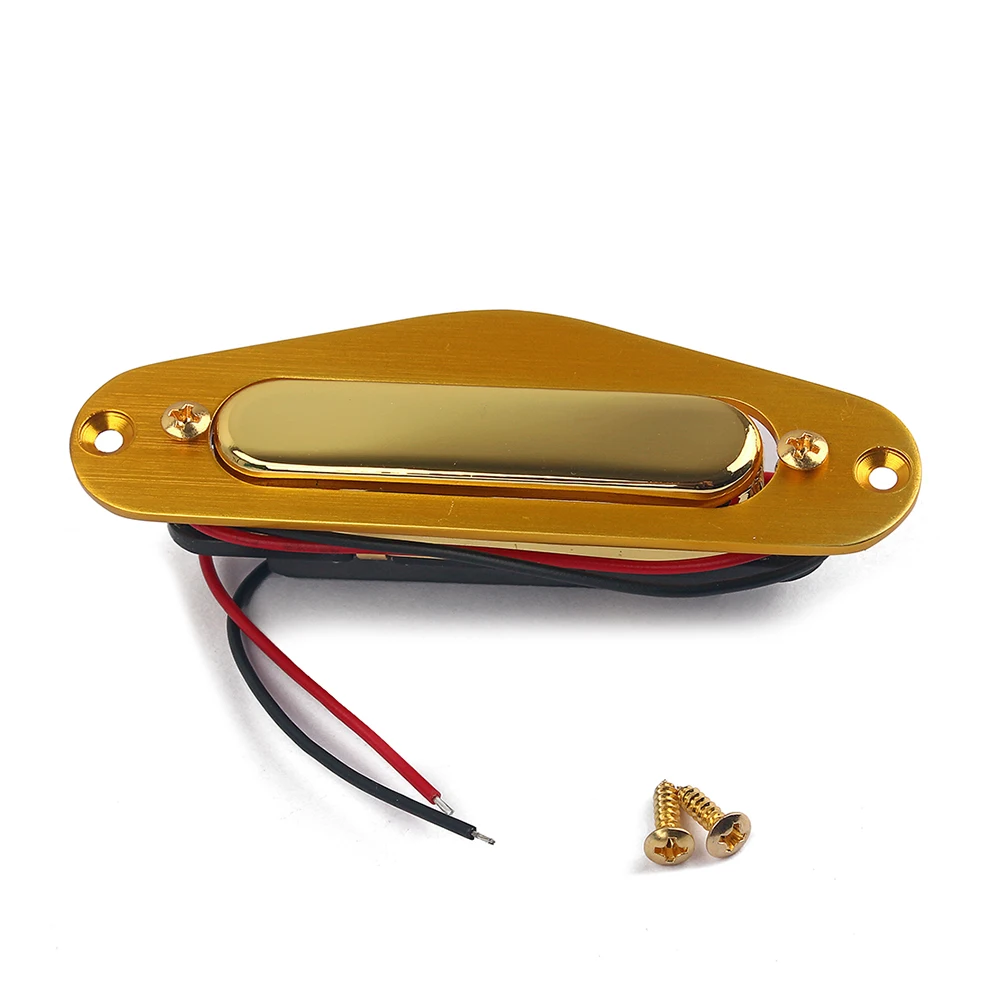 

Gold Plated Single Coil Pickup Replacement Vintage V Electric Guitar Bass Parts Neck Plate Copper Wire Abs Bobbin Sturdy