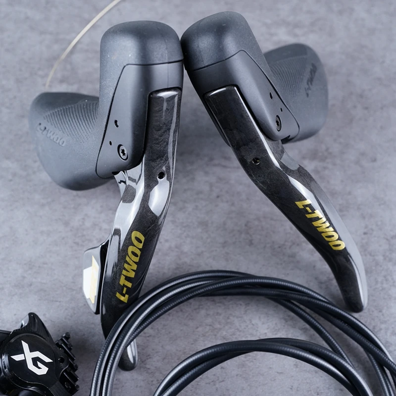 LTWOO GRT / GR9 القرص 1x11s / 1x12s الحصى القرص الهيدروليكي الفرامل مجموعة + ZRACE XG شقة جبل الفرامل الفرجار، ألياف الكربون #3