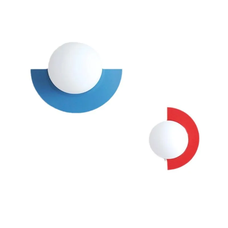 Modern Macaron Simple Colorful Wall Light Children's Room Artistic Sense Living Room Background Wall LED Fixtures