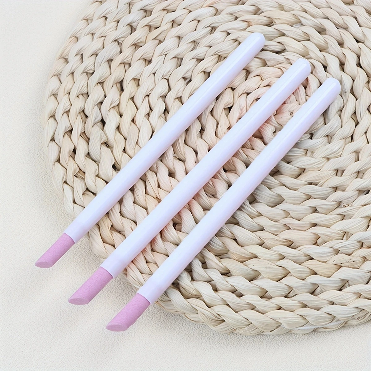 

10pcs-Nail tool polishing to remove dead skin, ceramic quartz pen for pushing nail surface