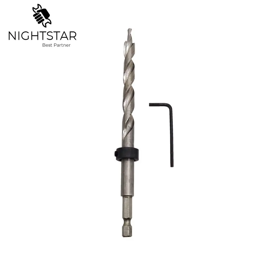 9mm 9.5mm HSS Twist Step Drill Bit for Pocket Hole Jig Kit Woodworking Hole Drill for Carpentry Power Tools