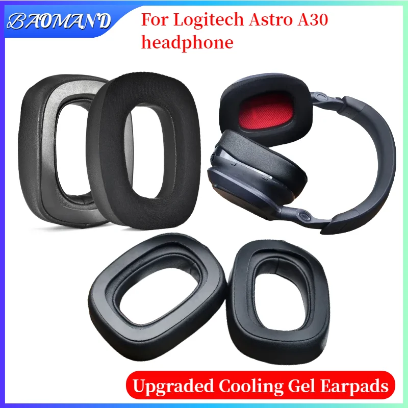 

Cooling Gel Ear Pads For Logitech Astro A30 Gaming Headphones replacement Earmuffs Ear pillows ear covers cushion