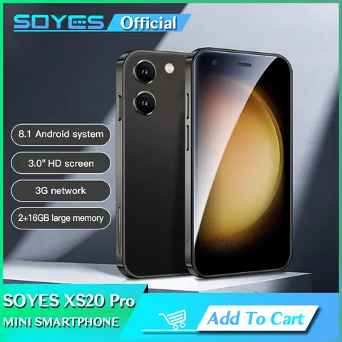 SOYES XS20 프로 3.0 인치 소형 휴대폰, 2GB RAM, 16GB ROM, 안드로이드 8.1, 듀얼 SIM 대기, 플레이 스토어, BT 와이파이, GPS, 3G 휴대폰