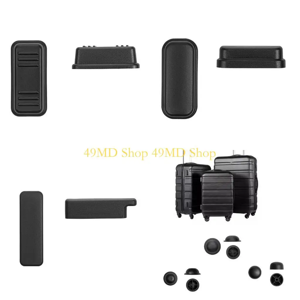 

49MD 2 шт. Подставка для ног чемодана Подушечки для ног багажа с шипами Нижняя подставка для багажа с шипами