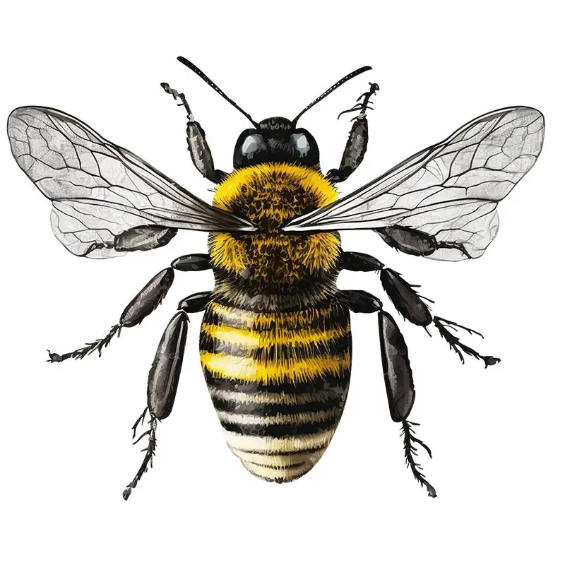 M438 Bienen Insekten Tiere Wanda uf kleber Toilette Wohnzimmer Schrank Kühlschrank Wohnkultur Aufkleber Aufkleber – Detail 5