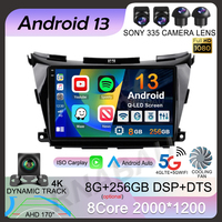 Android 13 Carplay Auto Car Radio For Nissan Murano Z51 2014 2015 2016 2017-2020 GPS Multimedia Stereo Player Video Head Unit