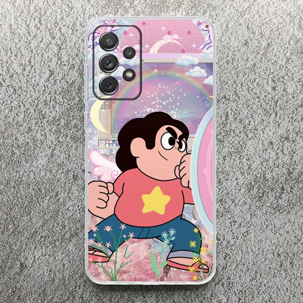 Чехол для телефона с рисунком S-Steven Universe для Samsung, Galaxy, S20, S21, S22, S23, Fe, Lite, Plus, Ultra Note Shell