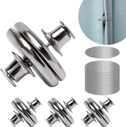 3Pairs Magnetische Vorhang Clip Abnehmbare Magnet Taste Zimmer Zubehör Metall Vorhänge Schnalle Holdback Handwerk Wohnkultur