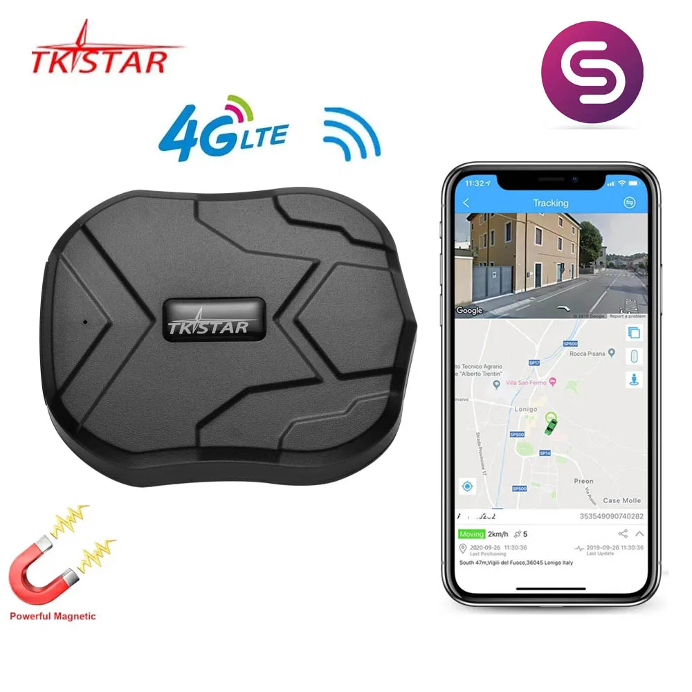 TKSTAR 차량용 GPS 추적기, 90 일 대기 차량 추적기, GPS 로케이터, 방수 자석 음성 모니터, 무료 웹 앱, 4G, TK905, 5000mAh 