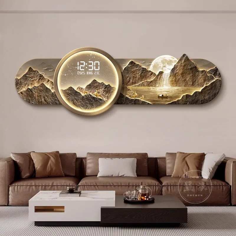 Art Mural Luxury Wall Clocks Modern Creative Fashion Restaurant Wall Watch Silent Xenomorph Reloj Pared Living Room Decoration