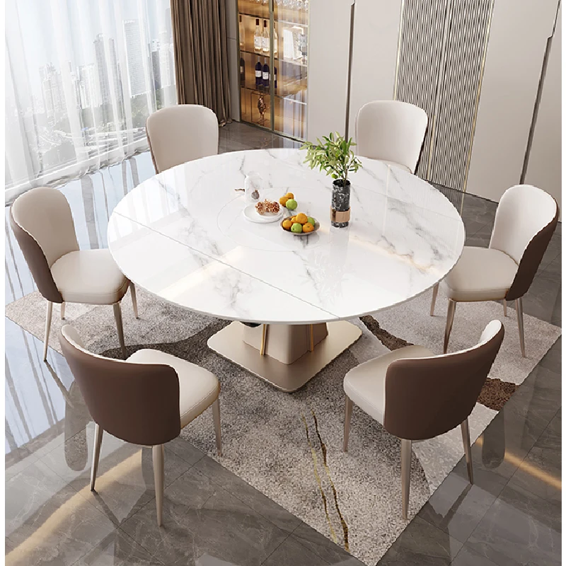 Nordic Kitchen Table Modern Multifunctional Living Room Round Center Table Mobile Luxury Muebles Para El Hogar Home Furniture