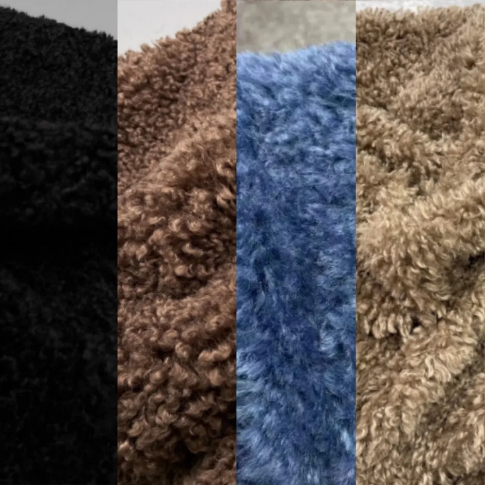 

1.5cm Lamb Roll Alpaca Long Plush Fur Fabric for Cotton Doll Toys Cosplay Clothing Set Soft Cloth Diy Sewing Material