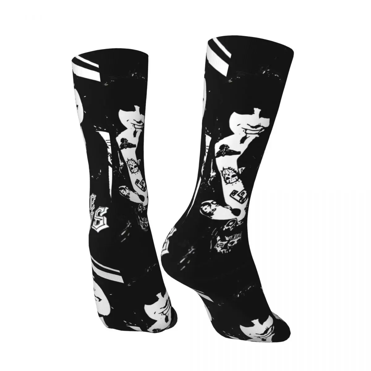 Hip Hop Retro The Tinas Jake And Johnnie Band Graphic Crazy Men's compression Socks Unisex Johnnie Guilbert Harajuku Seamless