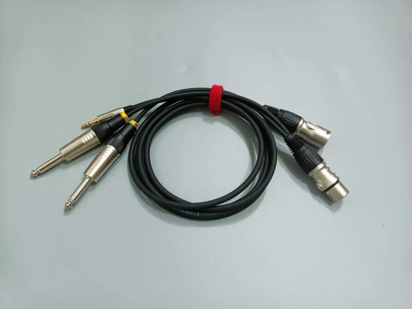 

Two 6.35mm Jack to Male XLR connector cable and one 3.25mm jack to Female XLR connector cable