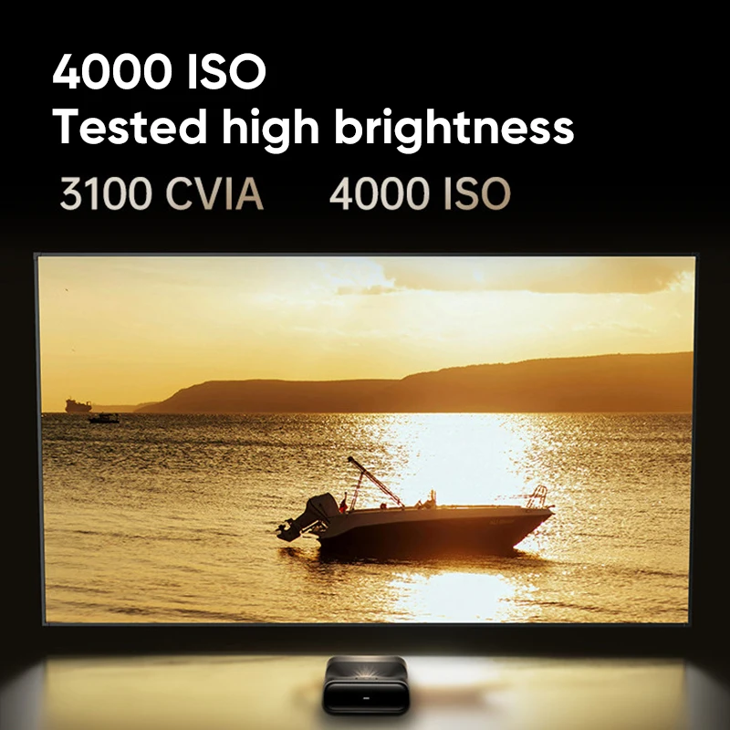 JMGO O3 Ultra 4K Laser Projector TV Short Throw High Brightness 4000 ISO Home Cinema Dolby Surround Sound Smart Projector