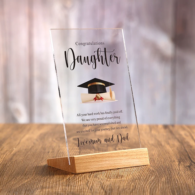 Congratulations Gift Daughter Graduation for College High School Master Degree,Custom Grad Gift for Woman niece friend sister