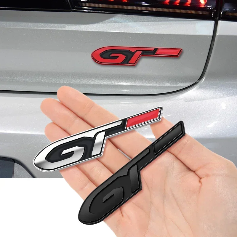 

1pcs 3D Car Sticker GT Logo Metal Emblem Badge Decals For Peugeot 106 107 206 207 307 208 308 407 408 2008 3008 4008 5008 RCZ