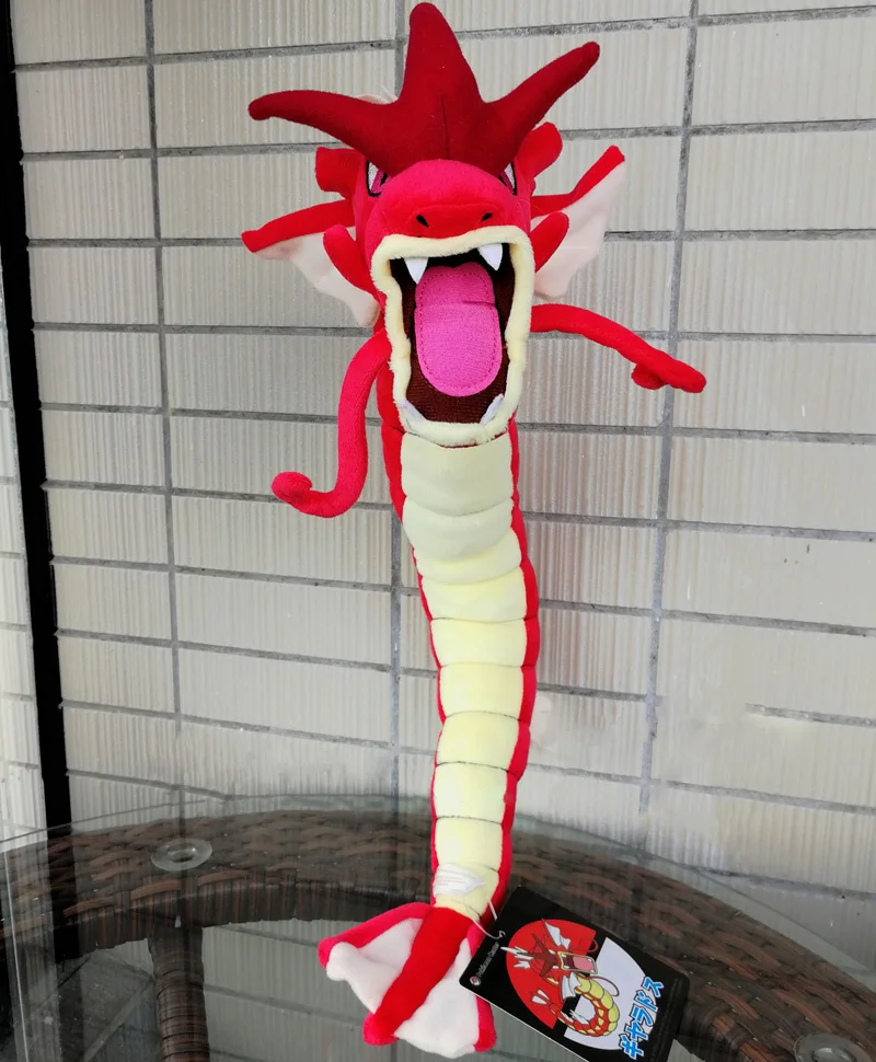 Pokemon LEGENDS HOME Red Gyarados 23 pulgadas de peluche, escarlata violeta carpa dragón espada y escudo muñeco de peluche