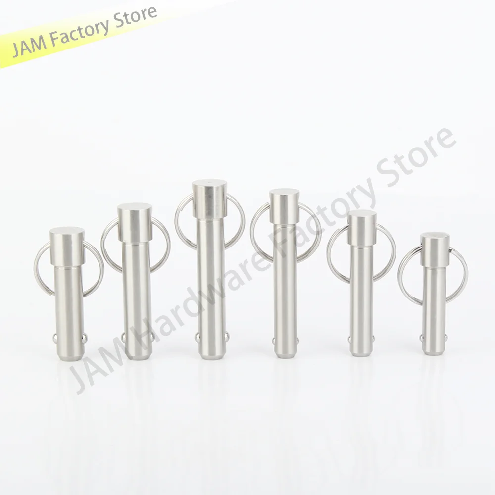 

Dia 5~25mm Ball Lock Pins MJ114 Quick Release Locating Pins All Stainless Steel Pin With Pull Ring For Boat Top Deck Hinge